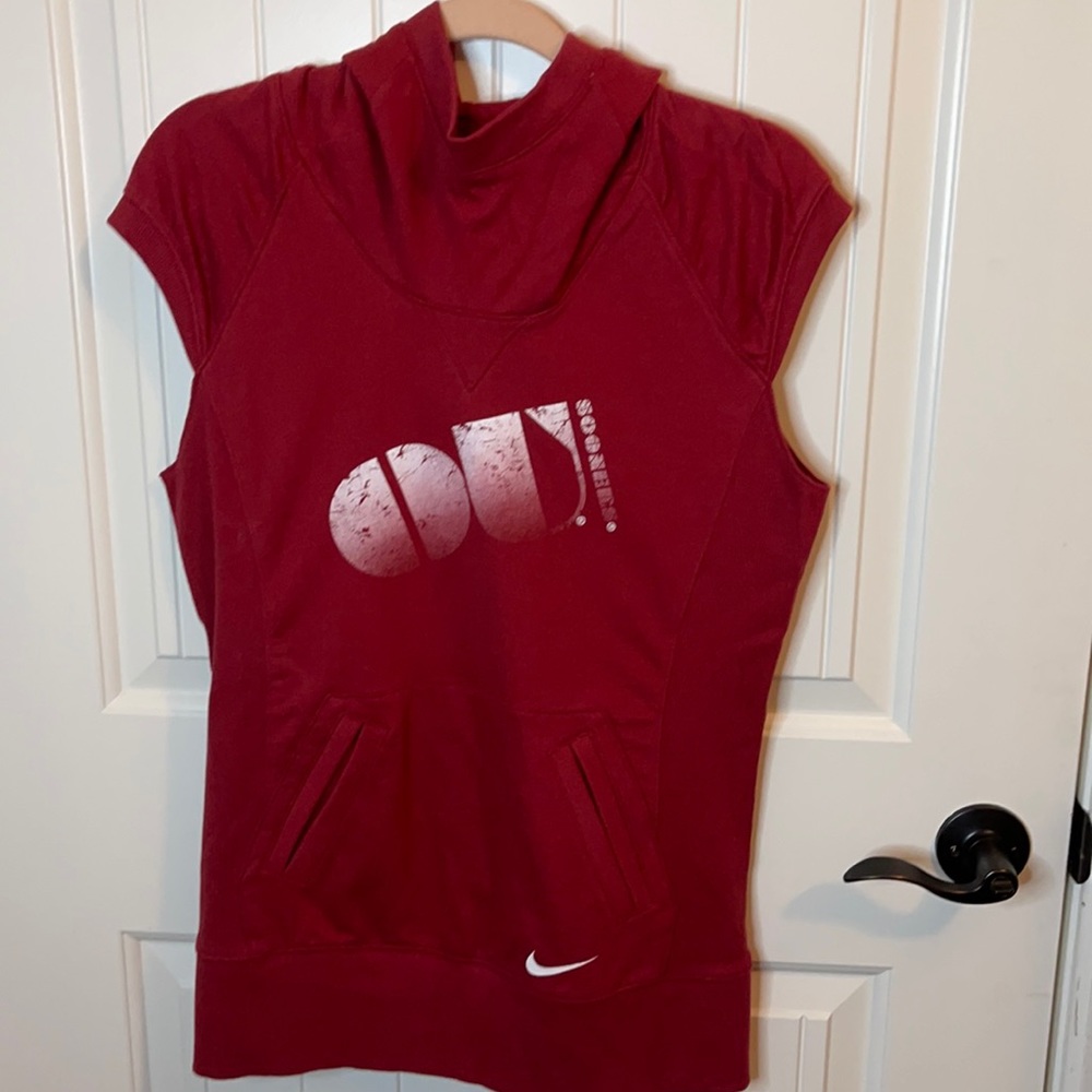 Nike OU cowl neck cap sleeve pullover